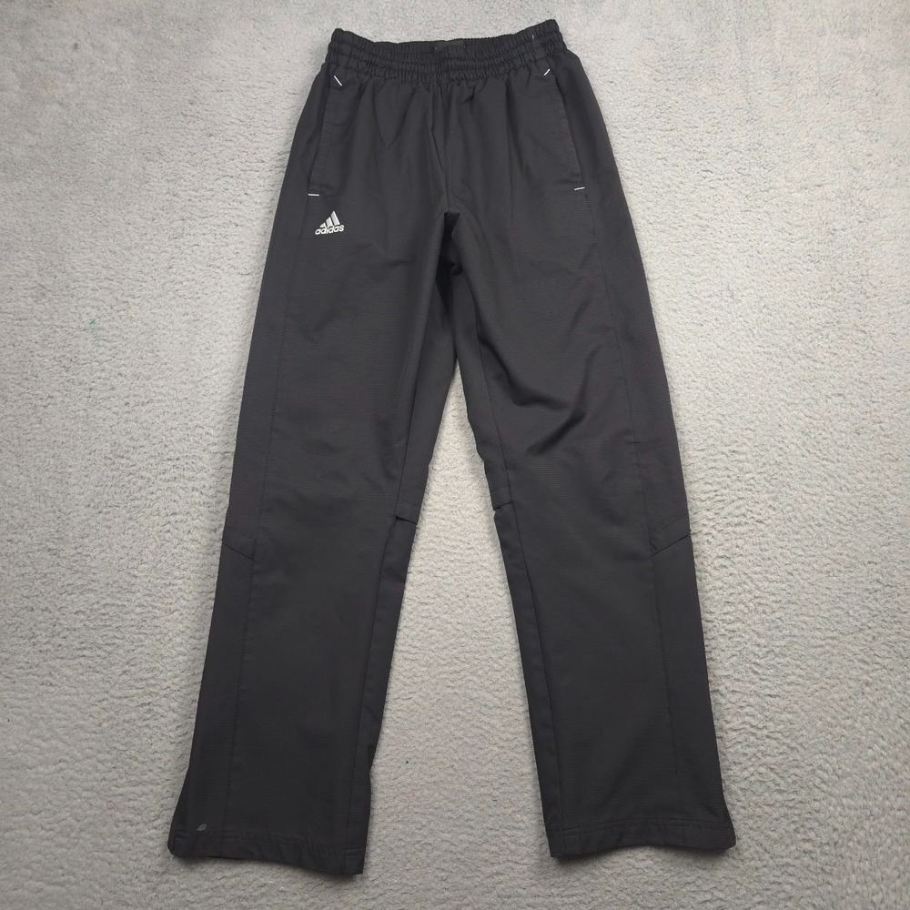Adidas Track Pants Men Small Black Mesh Lined Zip Ankle Warm Up Athletic 2012